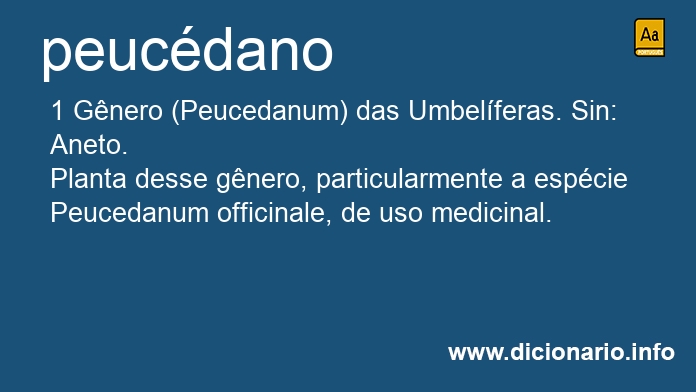 Significado de peucdano