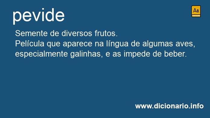 Significado de pevide