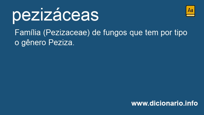 Significado de pezizceas