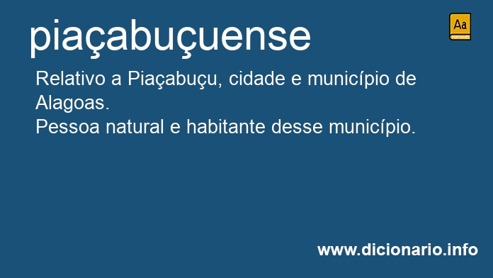 Significado de piaabuuense