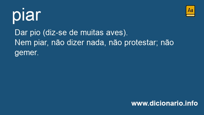 Significado de piaro