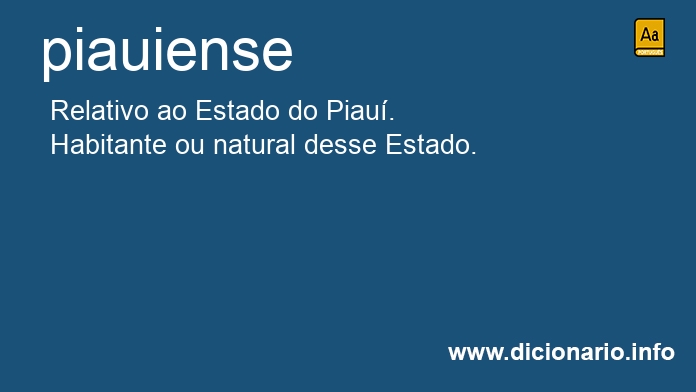 Significado de piauienses