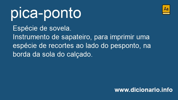 Significado de pica-ponto