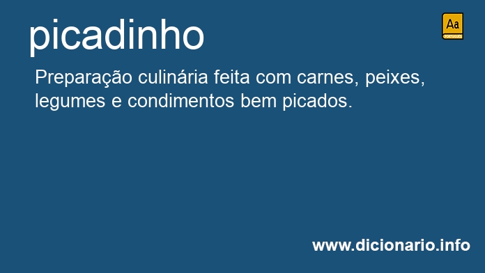 Significado de picadinho