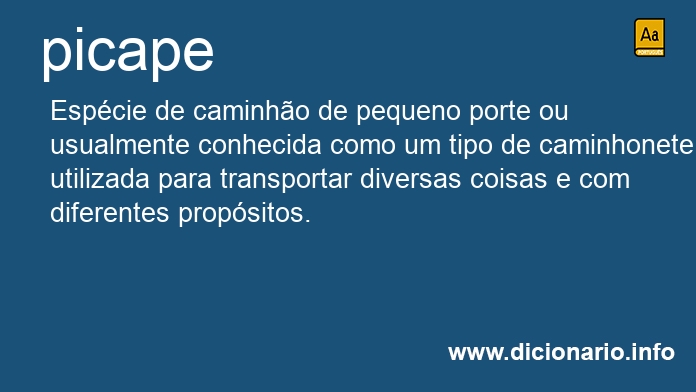 Significado de picapes