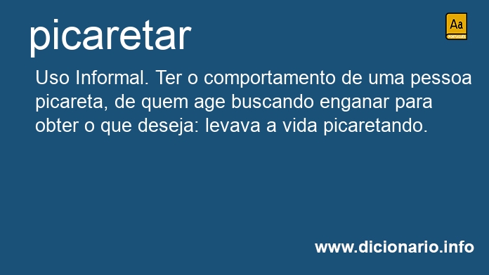 Significado de picaretais