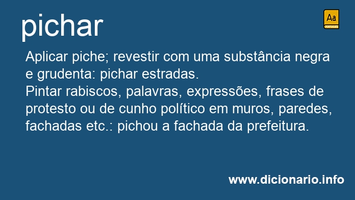 Significado de pichar