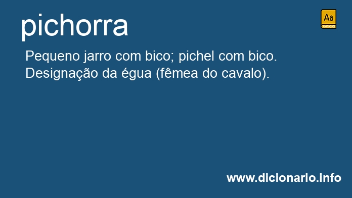 Significado de pichorras