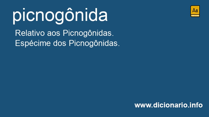 Significado de picnognida