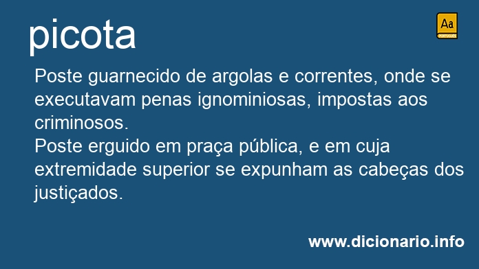 Significado de picota