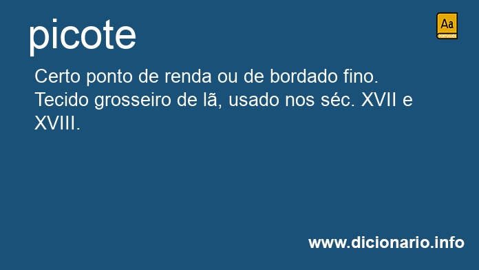 Significado de picote