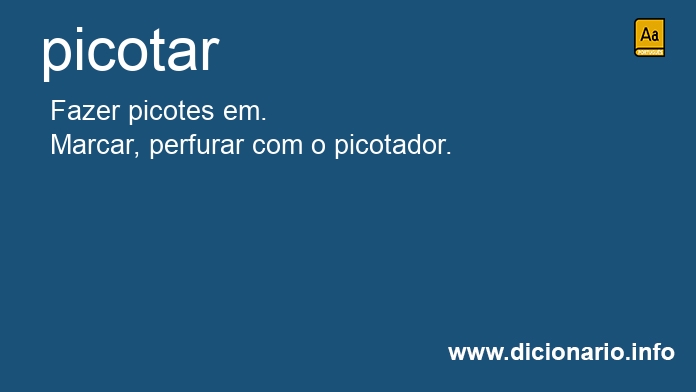 Significado de picotou