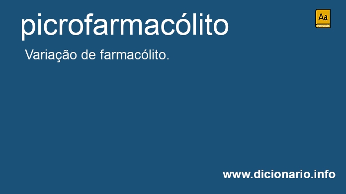 Significado de picrofarmaclito