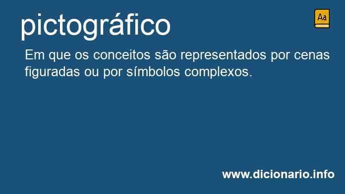 Significado de pictogrficos
