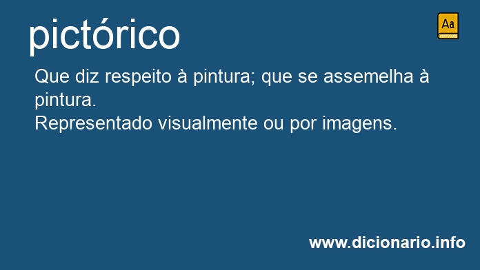 Significado de pictrico