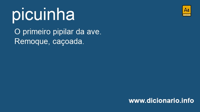 Significado de picuinha