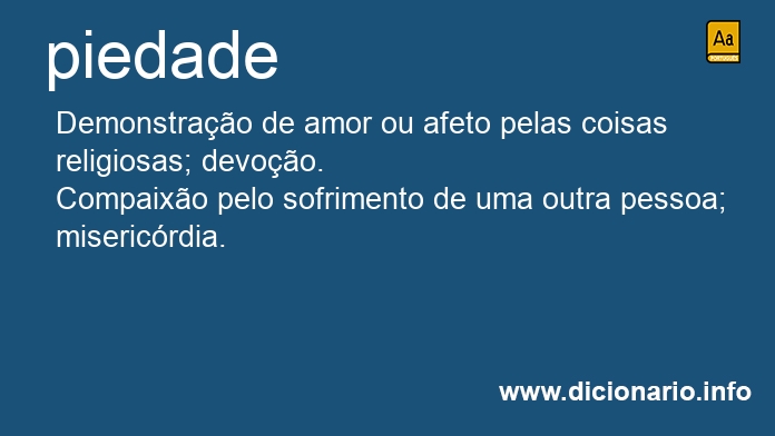 Significado de piedade