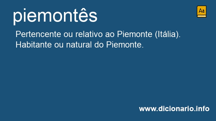 Significado de piemonts