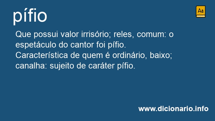 Significado de pfios