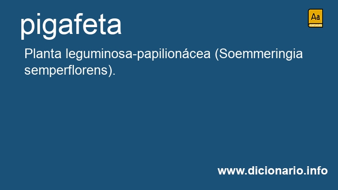 Significado de pigafeta