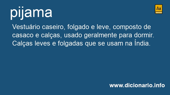 Significado de pijama