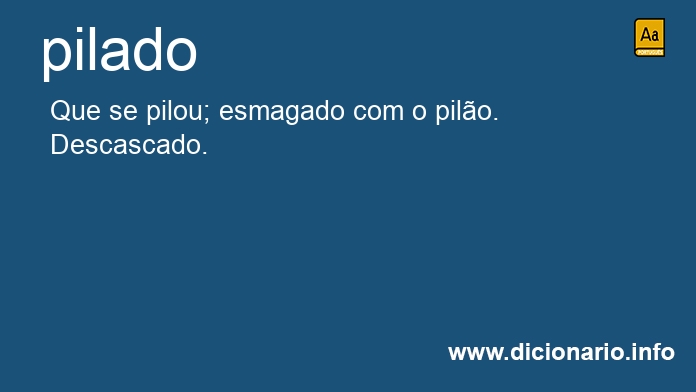 Significado de pilado