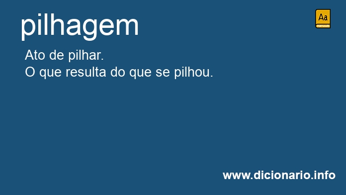 Significado de pilhagem