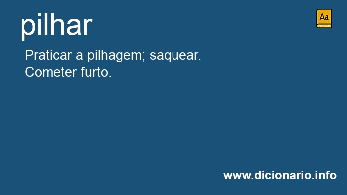 Significado de pilharei