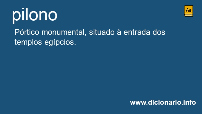 Significado de pilona
