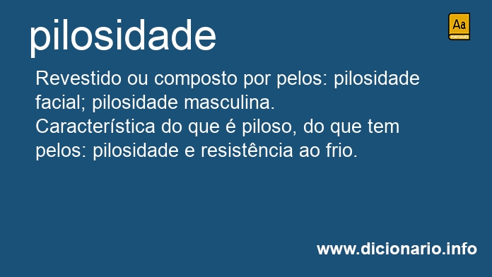 Significado de pilosidade