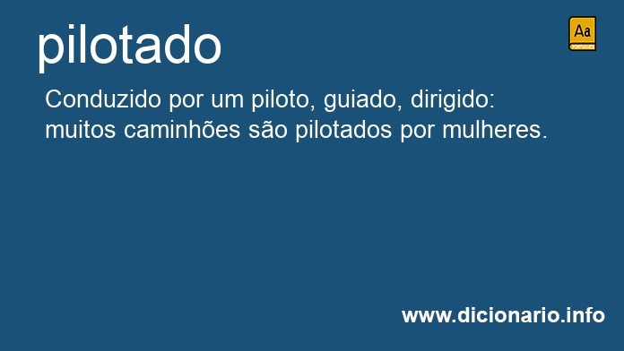 Significado de pilotado