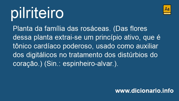 Significado de pilriteiros