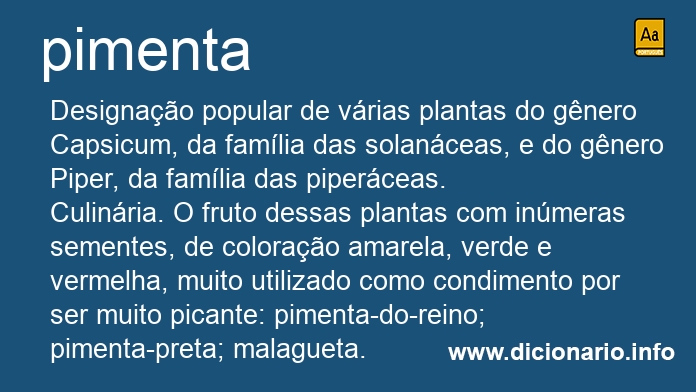 Significado de pimenta