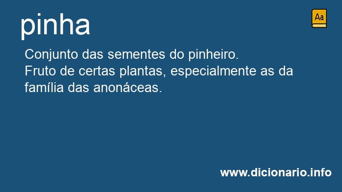 Significado de pinhas