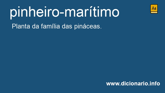 Significado de pinheiro-martimo