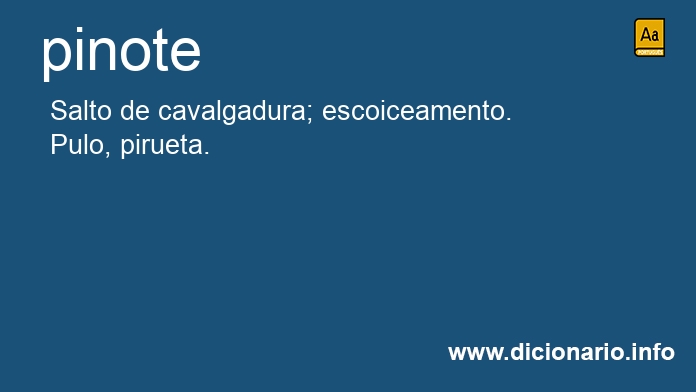 Significado de pinote