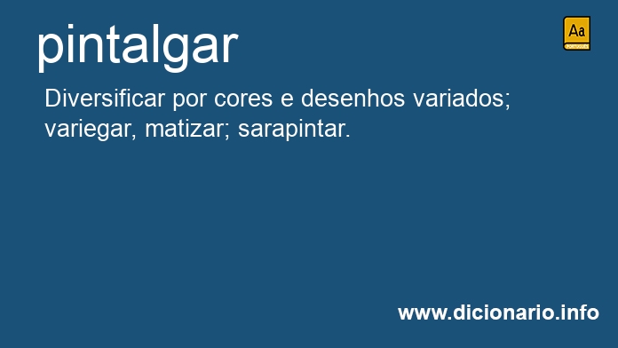 Significado de pintalgam