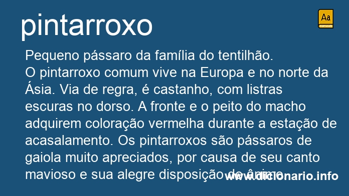 Significado de pintarroxos