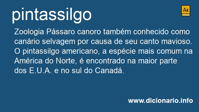 Significado de pintassilgos