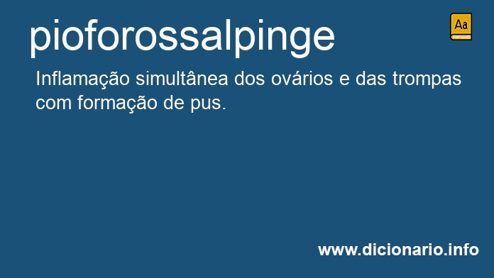 Significado de pioforossalpinge