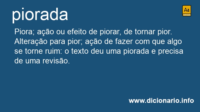 Significado de pioradas