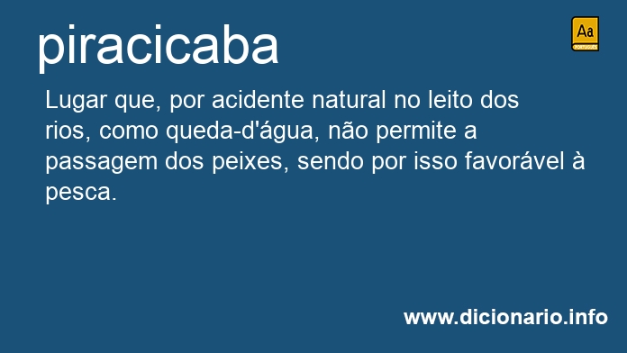 Significado de piracicaba