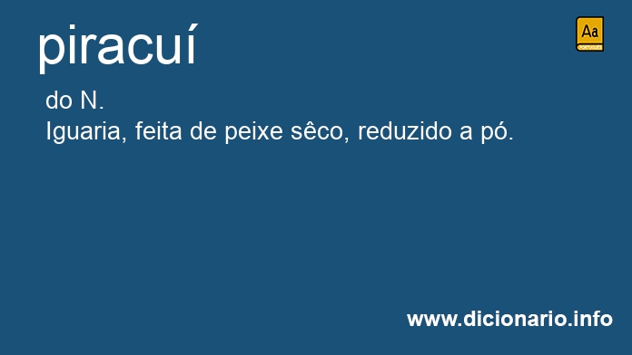 Significado de piracu