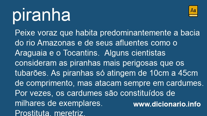 Significado de piranhas