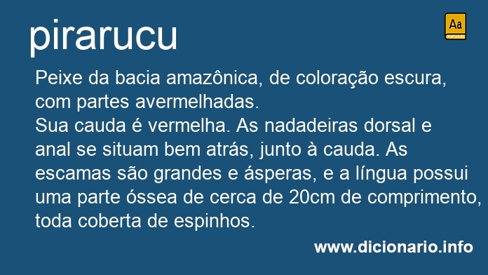 Significado de pirarucu