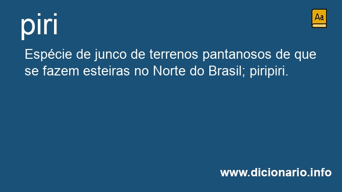 Significado de piri