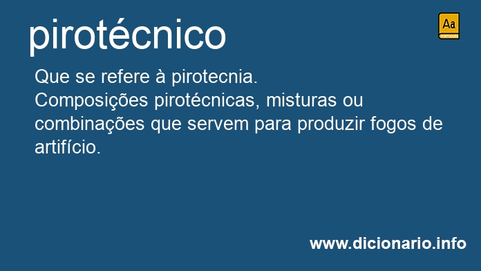 Significado de pirotcnico