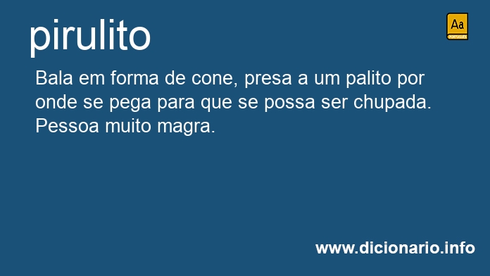 Significado de pirulito