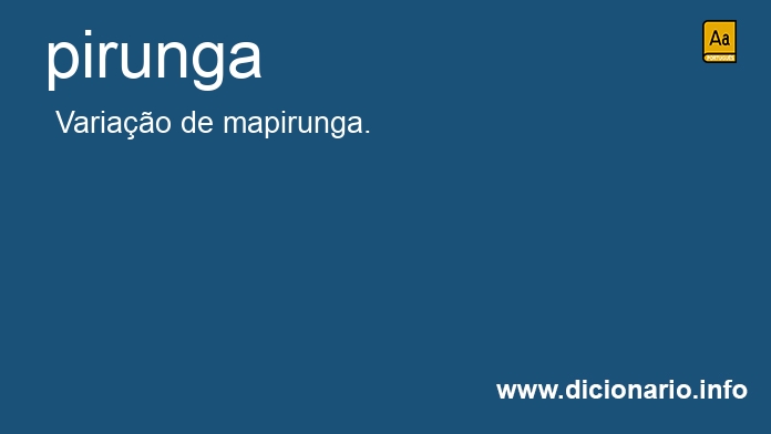 Significado de pirunga