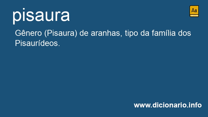 Significado de pisaura